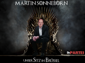 Unser Sitz in Brüssel - die PARTEI